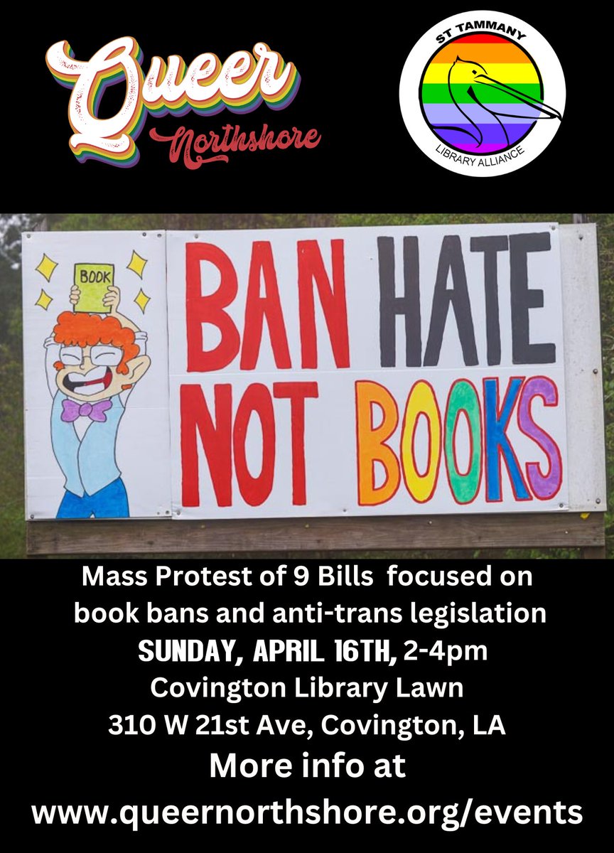 Today we make our voices heard at 2pm outside the Covington Library! facebook.com/events/4843327…