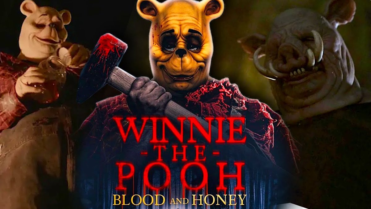 misrebeccalove's tweet photo. Watched #WinnieThePoohBloodAndHoney with the #Deadlings and loved the premise of the story @poohbandh Great cult horror movie. https://t.co/GXzAItX1w7