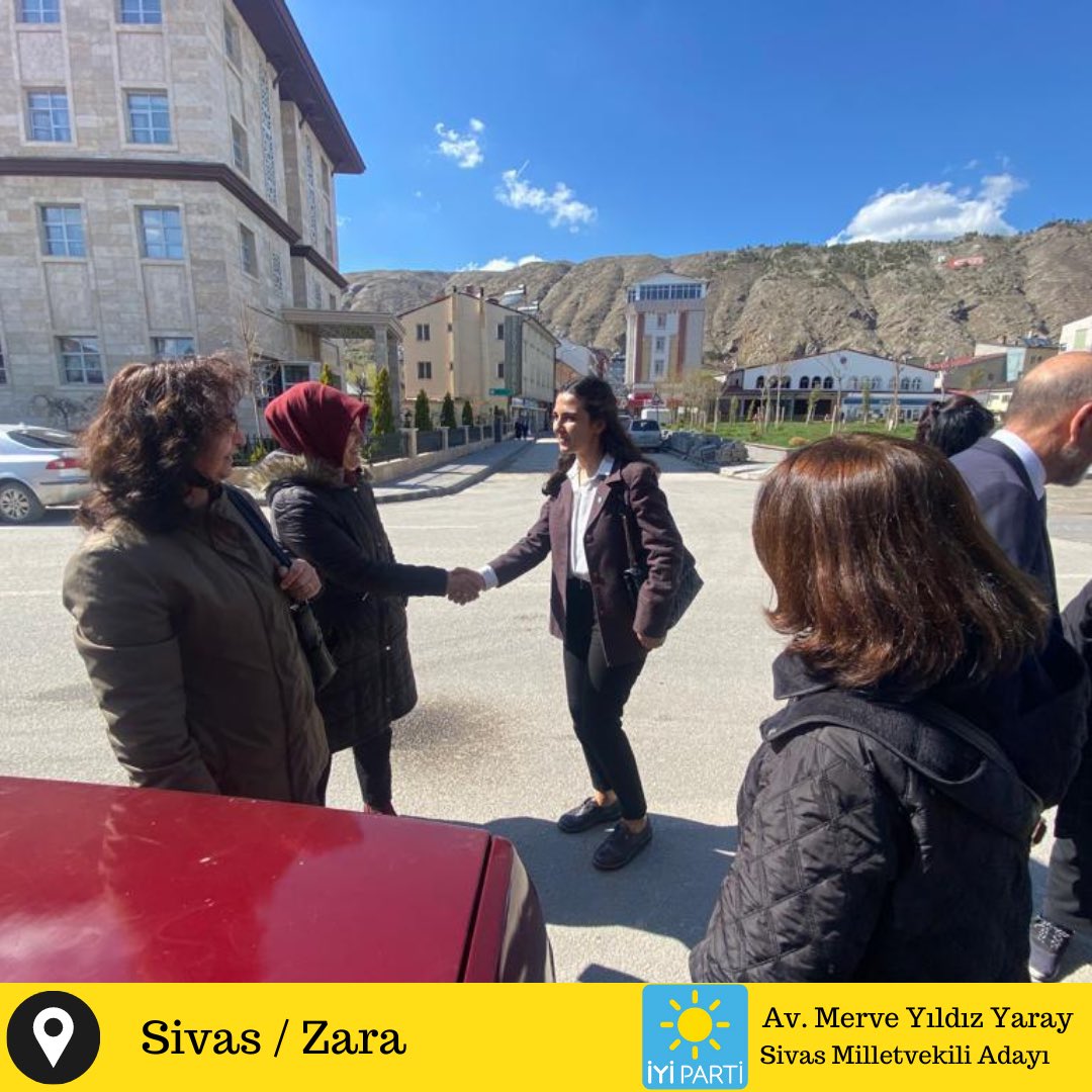Merkez İlçe Başkanımız <a href="/mlhucm/">Melih Uçmaz</a> ,kıymetli yöneticilerimiz ve Sn. @profdrahmetbozdogan , Sn. @tolgasay5858 ile  Zara ilçemizi ziyaret ettik. 
Az kaldı☀️
#iyiparti #sivas #meralakşener #azkaldı #iyi
