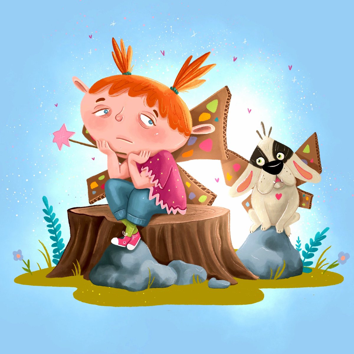 #illustration #art #COACHELLA2023 #digitalart #girl #friend #friendship #characterdesign #dog #puppy #redhair #kidlit #kinderbuch #repräsentanz #comic #ipadart #sketch #funart #book #kidsbookillustration #kinderbuchillustrator #new #trend #trending #magic #fairy #SpringBreak2023