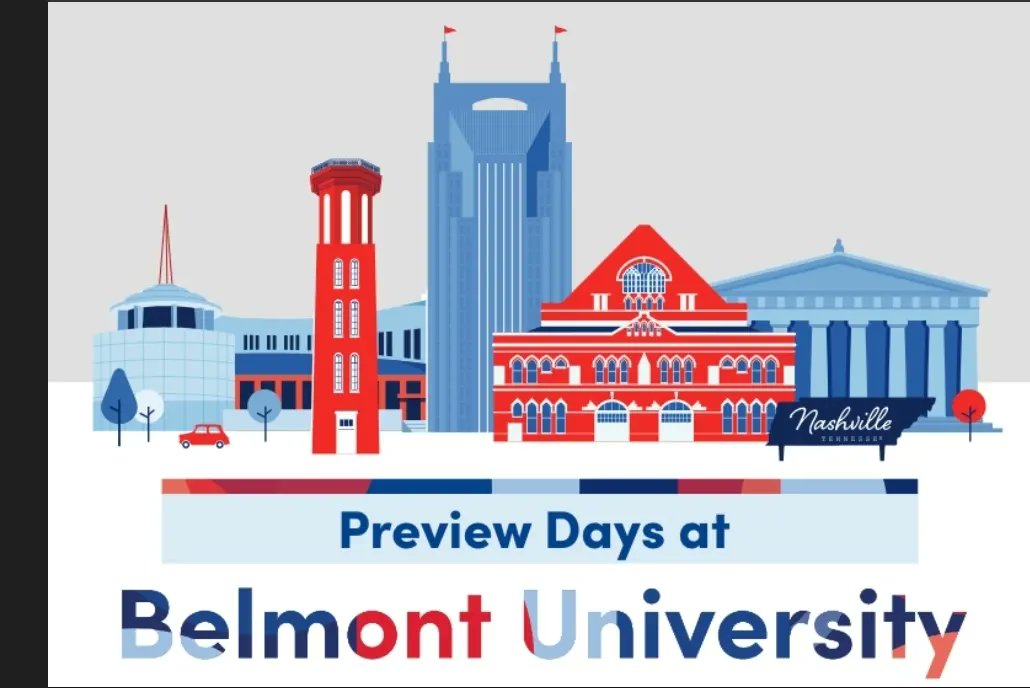 ShanethaWatkins's tweet photo. We really enjoyed Belmont University Preview Day! The campus was so beautiful, loved their mission, vision, opportunities and everyone was so welcoming! Thanks Belmont for a wonderful visit!!
#christcentered 
#studentfocused 
#collegevisittime https://t.co/d5pPxSPvub