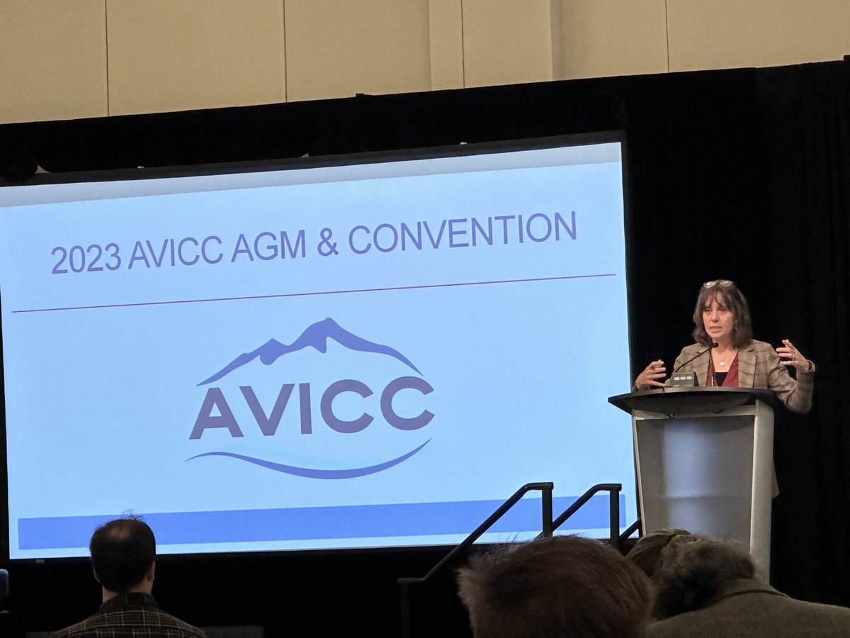 Thank you ⁦@SoniaFurstenau⁩  for coming and speak to us (early) on Sunday morning ⁦<a href="/THEAVICC/">AVICC</a>⁩ 2023 AGM and Convention in #Nanaimo.