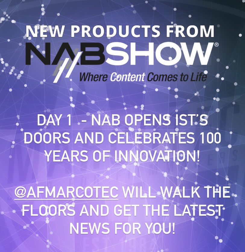 af_marcotec's tweet photo. 2023 #NABShow News by AF Marcotec #filmmakershop - Subscribe our channel @afmarcotec and stay up to date.
.
#videography #tvproduction #filmproduction #cameraoperator #creator #directorofphotography #entrepreneur #marcotec #filmmaker #filmproduction https://t.co/HA737k0pjY
