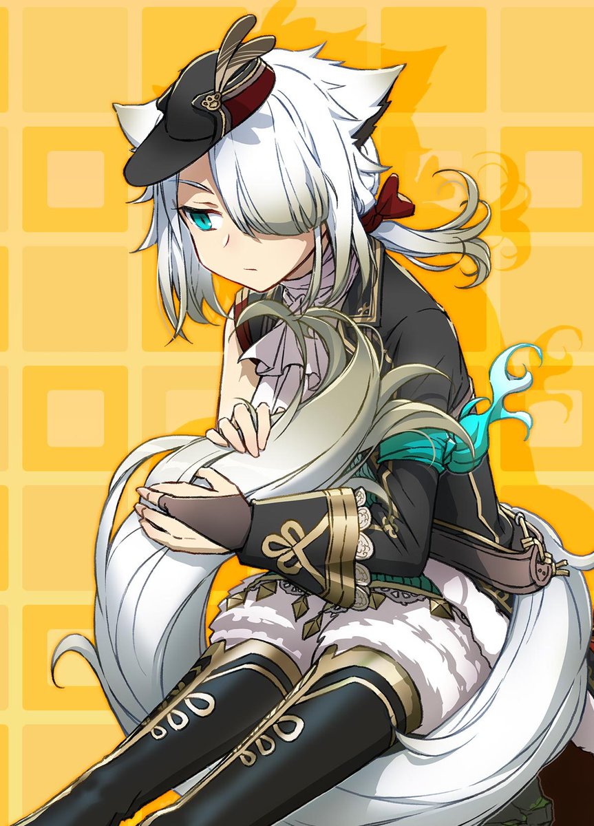 WHCDaily's tweet photo. The white hair character of the day is White Cat from Ys IX: Monstrum Nox. https://t.co/5nTvvaHOFw