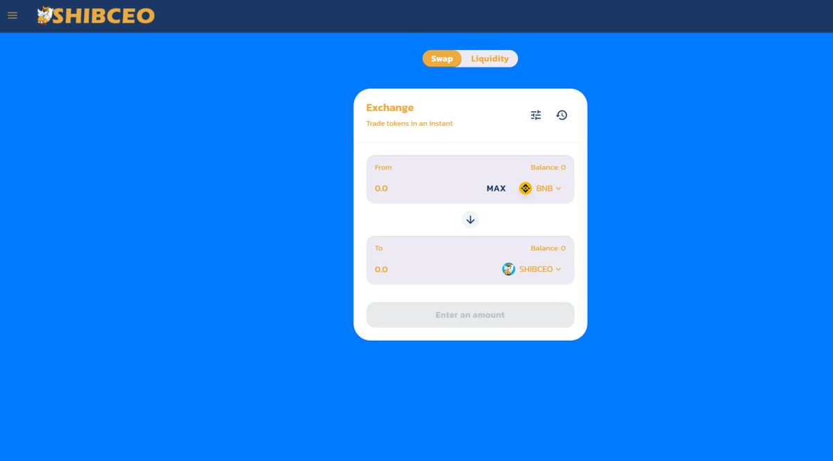 SHIBCEO SWAP Launch Announcement

swap.shibceo.com

This is just the first step of the ecological application. 

We have added some liquidity to SHIBCEO, the transaction speed is very fast, the beta experience is very good, and we look forward to the launch of the next