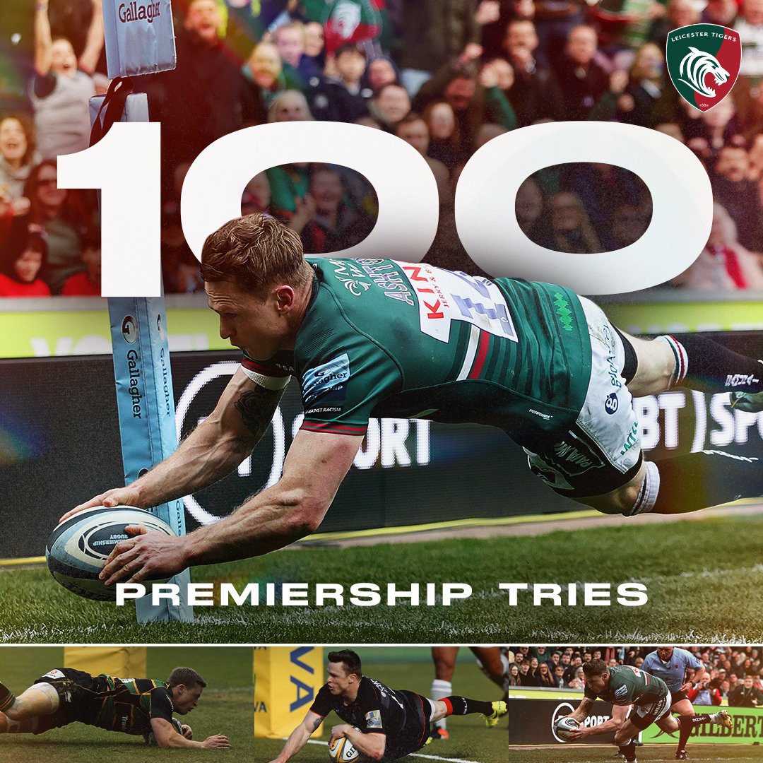 💯 

<a href="/ChrisAshton1/">Chris Ashton</a> becomes the first player ever to score a century of premiership tries!
