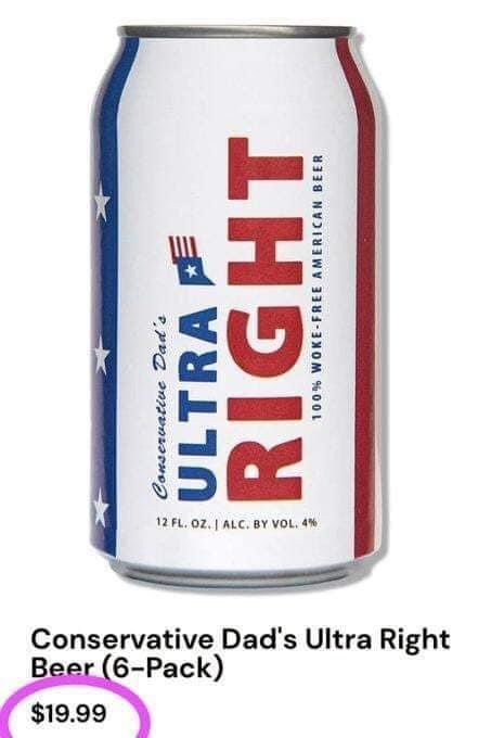 WednesFri's tweet image. What are y’all doing today?
I’m laughing at bigots who pay 3x as much for shit beer because it doesn’t have the “woke” model on the can. 
$20 for a 6-pack of swill? 😂🤣
Bonus: This pandering trash is also made by Annheiser Busch company! #WrongFlag #ApostropheUse