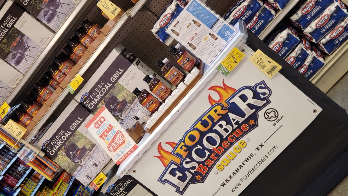 FourEscobars's tweet photo. Good morning, @HarlingenTex. We are wrapping up the weekend at the Harlingen H-E-B. (613 S Expwy 83, Harlingen) Stop on by and #getsauced.

@HEB @GOTEXAN @BurlesonsHoney #alittlesweetalittleheat https://t.co/WUL7ZNjSoJ