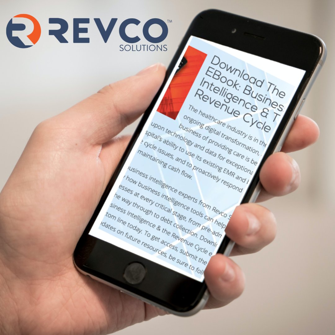 RevcoSolutions's tweet photo. Download your free copy of the Business Intelligence &amp; the Revenue Cycle eBook to start improving your bottom line today. https://t.co/8Wnw57fHD0 https://t.co/zSOKaSutVu