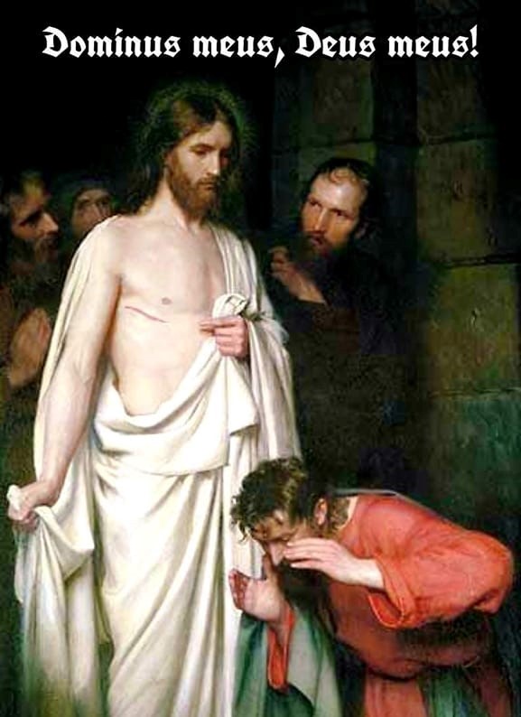 UnaVoceSevilla's tweet photo. "Todo el que ha nacido de Dios vence al mundo. Y ésta es la victoria que vence al mundo: nuestra fe". 1 Jn 5:4
#Domingo #Pascua #InAlbis #Quasimodo https://t.co/55Cqqh38Eh