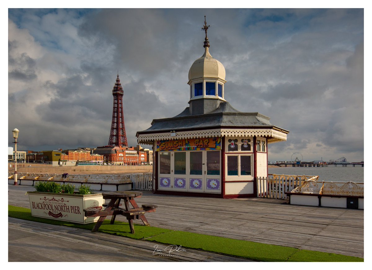 #Blackpool tower view from #Northpier @stormhour @thephotohour @PiersSociety