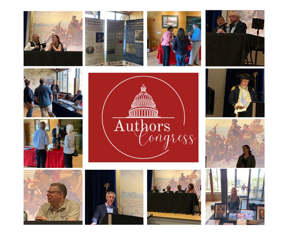AuthorsCongress's tweet image. Just a few of the scenes from yesterday's Authors of the American Revolution Congress @WashXingPark.  #AuthorsCongress
