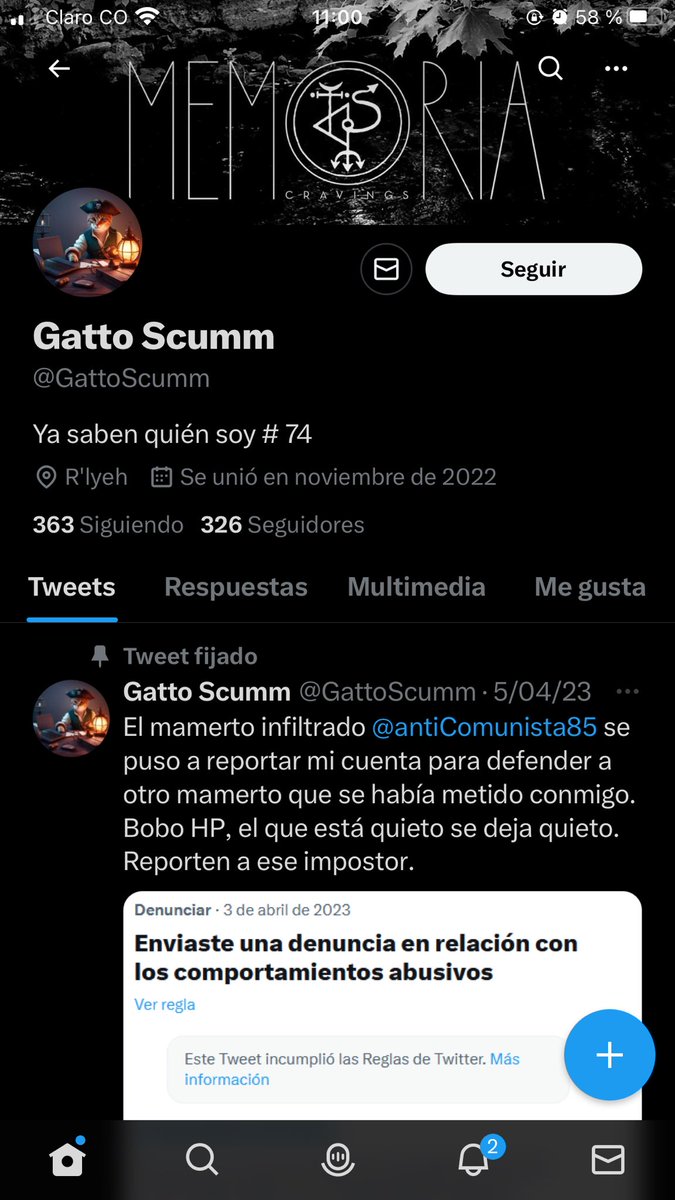 vida_cingara's tweet photo. #RedProgresistas
Amigos, otras cuentas que toca denunciar. Anoche @nometiente hizo la denuncia y, a mi ya me había tocado lidiar con semejante esperpento desde su cuenta “Comandante Miau” (que forma de desprestigiar a los michis).
Debemos detener el perfilamiento y el SPAM. https://t.co/KC1nBFdFW9