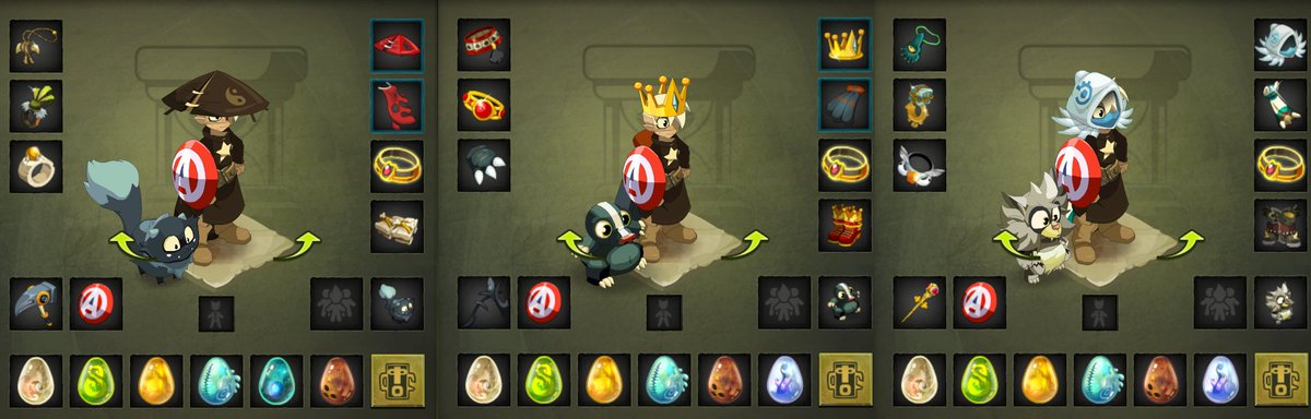 Comment gérer les combats end games ? Rien de plus simple, vous suffit d'une dame jhessica avec un cac regen, je vous mets 3 exemples que j'utilise. Certain combat demande des res spécifique, dans ce cas-là on change certains items, fami res fixe, trophée res etc