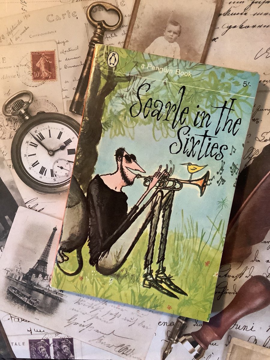 WatsonsVintage's tweet photo. An AMAZING Rare #BookGift for an #ArtLover in my #etsyshop RARE #Vintage #1964 'Searle in the Sixties' Penguin Paperback Book packed full of Black & White illustrations by #RonaldSearle #AdultHumourBook https://t.co/yrh0K40B90 #SearleInTheSixties #PaperbackBook #PenguinBook https://t.co/5S75jHibMU