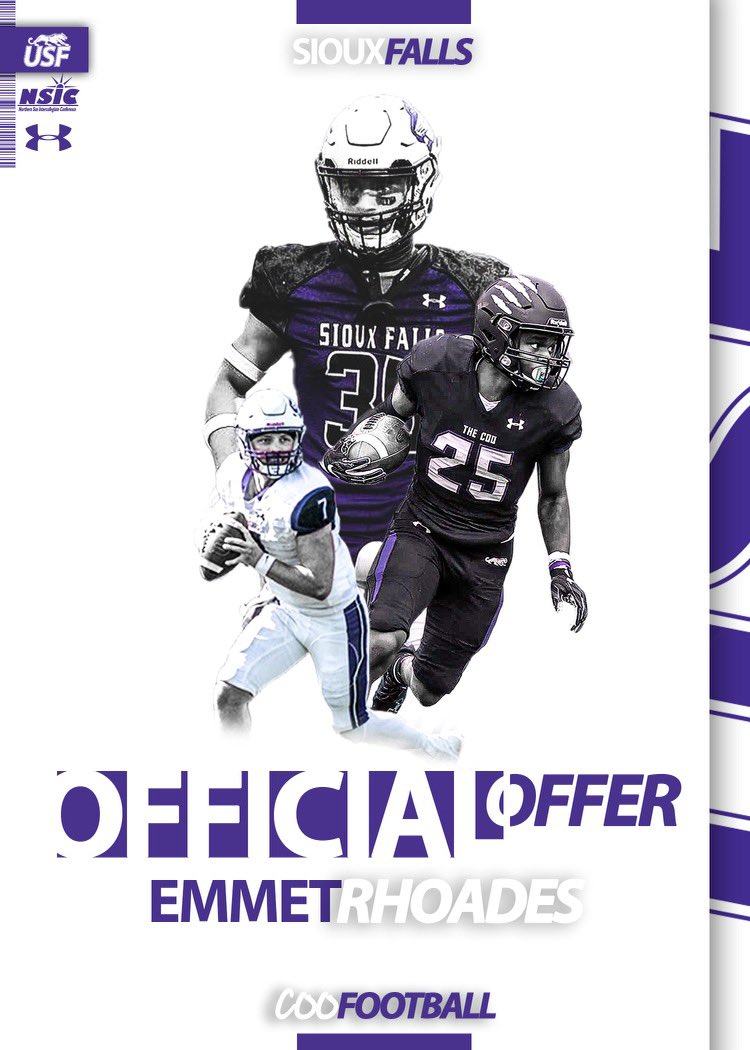 After a great visit and conversation and with @JimGlogowski I’m blessed to say I’ve received an offer from the University of Sioux Falls!! @_Coach_Rich @NolanOwenLS @IgnatiusFB