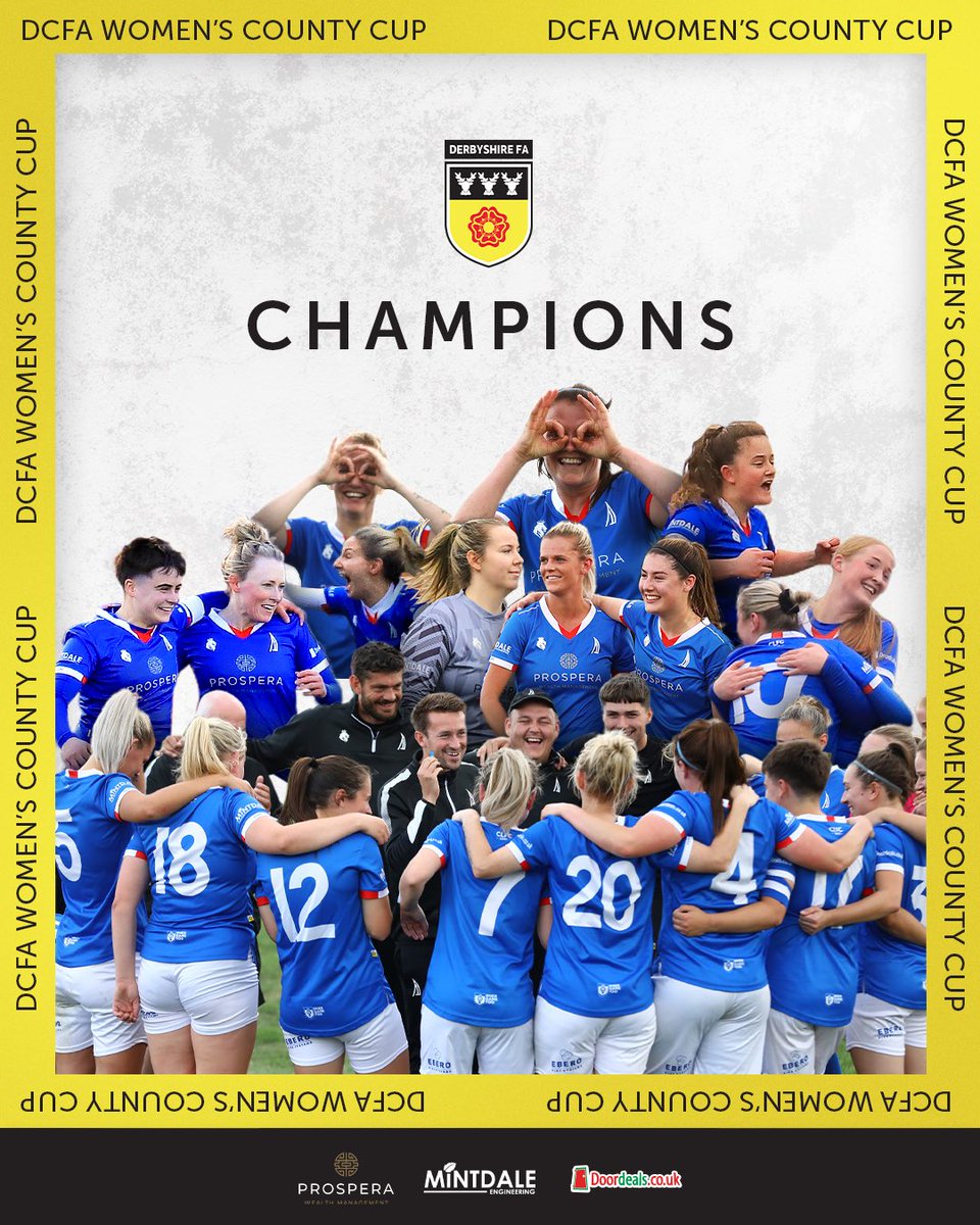WE DERBYSHIRE WOMEN’S COUNTY CUP CHAMPIONS !!!