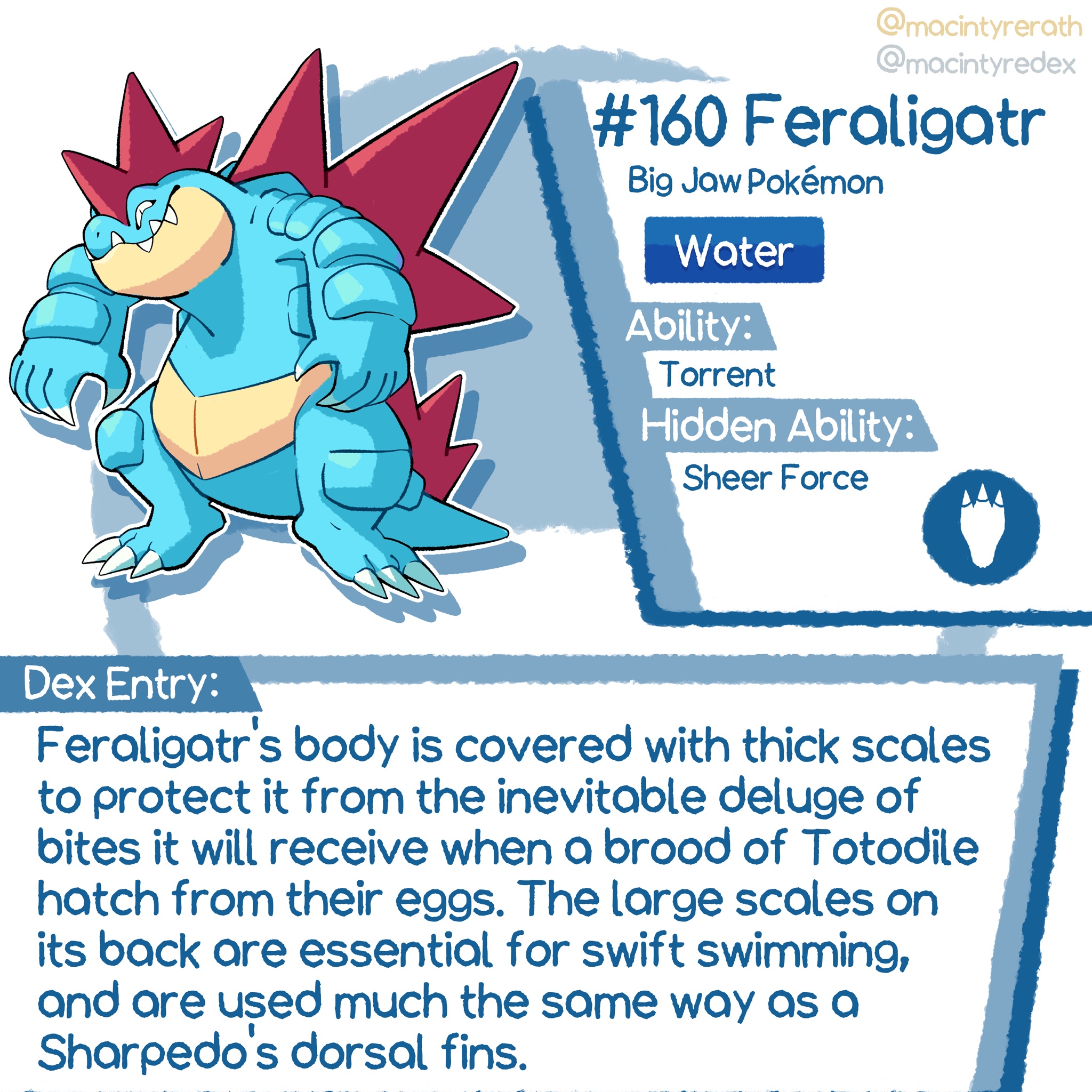 Pokemon 2160 Shiny Feraligatr Pokedex: Evolution, Moves, Location