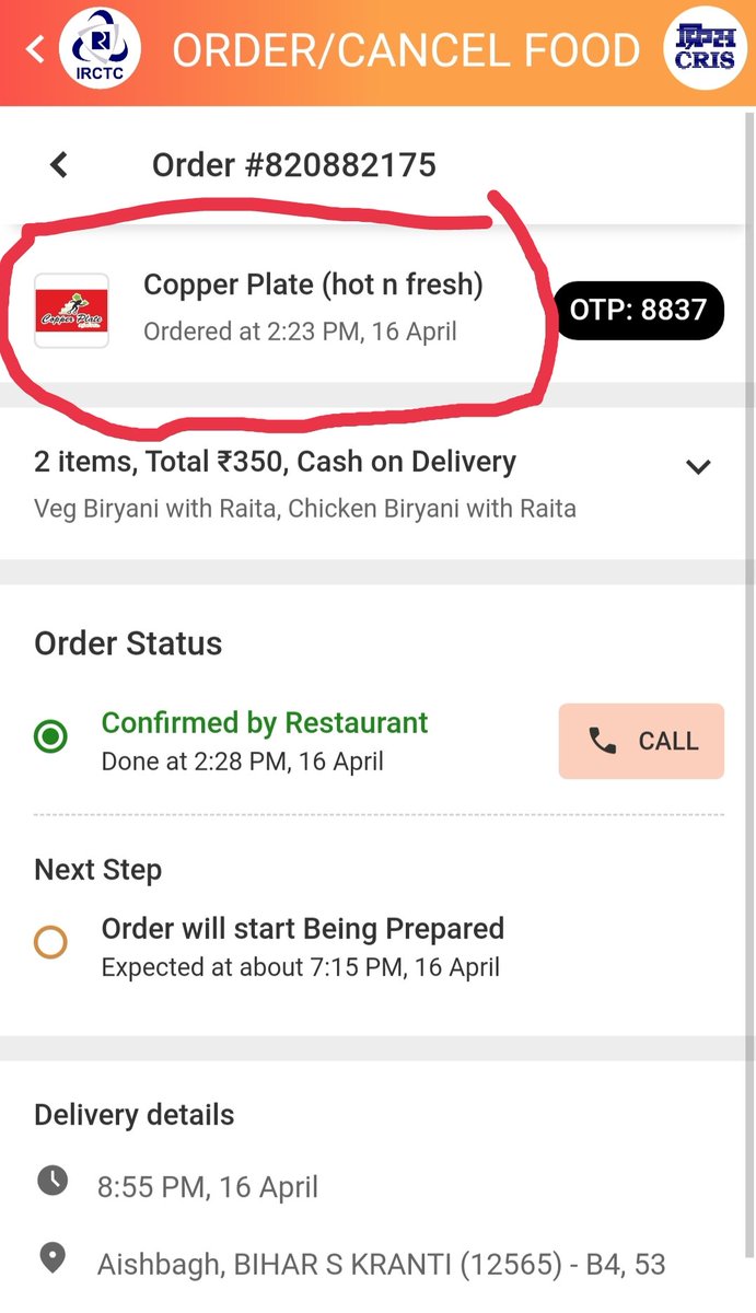 RupeshJ25's tweet photo. @IRCTCofficial @RailwaySeva Food is very bad, it is raw food. These people do not compromise on money, but why do they compromise on the quality of food!!. I have to travel hungry..You took away the money and wasted the food too. It was my mistake that I ordered food from IRCTC. https://t.co/gwxA4aBS44