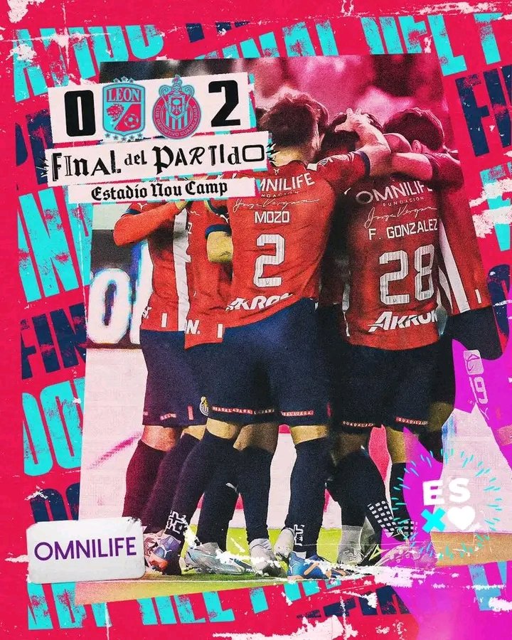 ¡CHIVAS, CHIVAS, CHIVAS! | #PonteCanchero😎⚽🇲🇽🦁🐐

Con goles de Pavel Pérez y el 'Oso' Gonzáles el Rebaño Sagrado ganó la noche de ayer 2-0 a la Fiera en el Estadio León. 

Alexis Vega fue el jugador del partido.

#LigaBBVAMX #LigaMX #Chivas #Guadalajara #ClubLeon #Leon