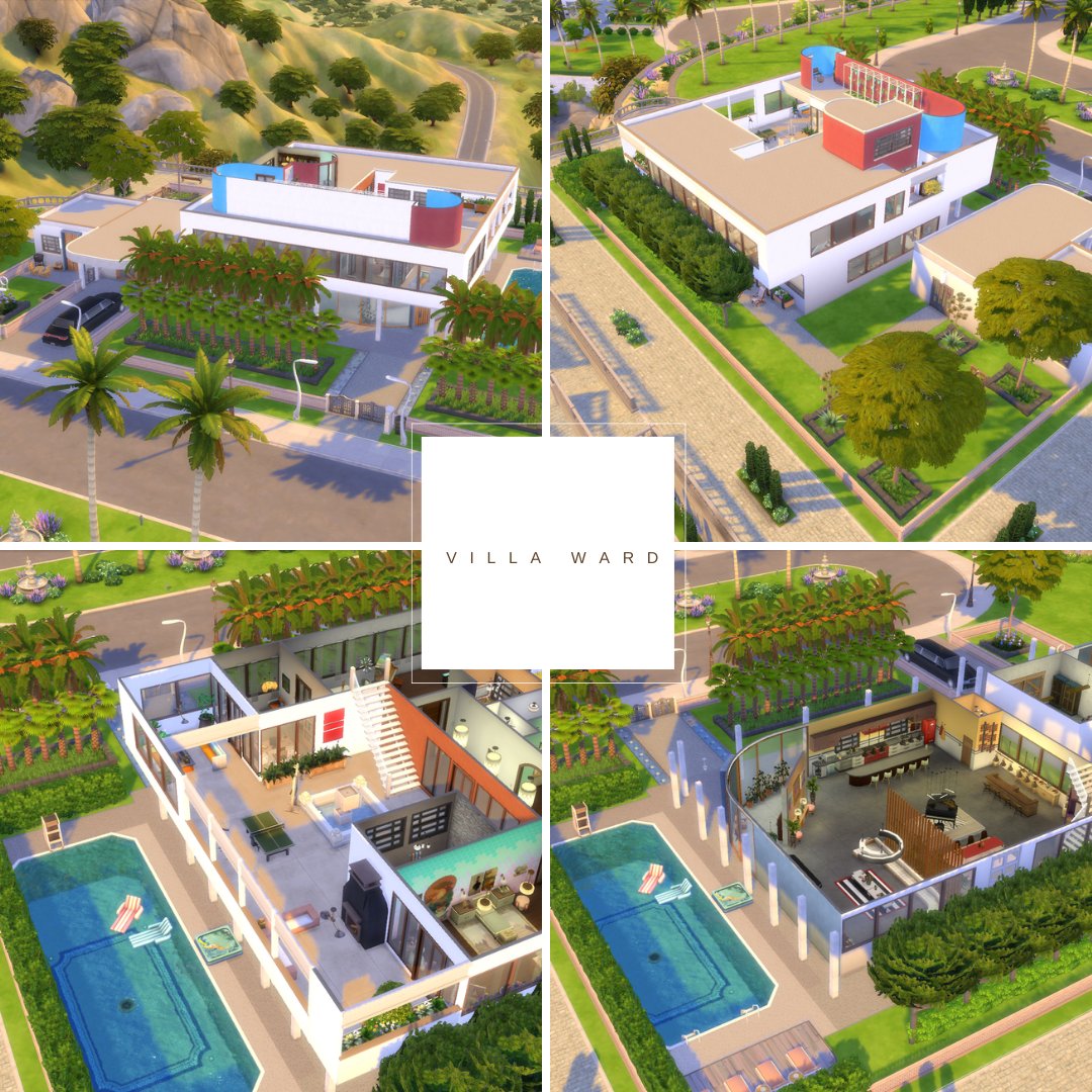 capitaincelest's tweet photo. Voici la rénovation de la maison de Judith Ward dans les #sims4. La maison sur l'exterieur est inspirée de la Villa Savoye de Le Corbusier.
Disponible dans la galerie : CelestiaCorp
#SIMS4 #sims4getfamous #ShowUsYourBuilds @The_simslabs @TheSimCommunity @TheSims #simscreators https://t.co/hssbplQIrM
