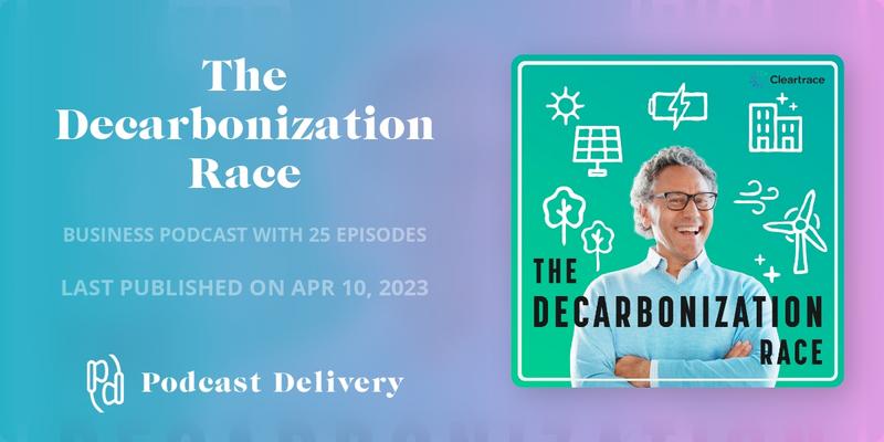 PodcastDelivery's tweet image. Join The Decarbonization Race, where host Lincoln Payton, @cleartrace_io CEO, delves into the world of ESG &amp;amp; sustainability leaders taking action beyond the bare minimum. Discover global net zero trailblazers making a true impact in saving our planet!

 #podcastdelivery