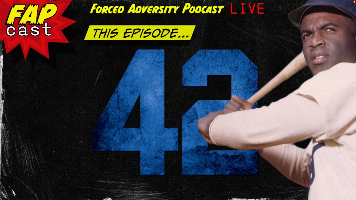 ForcedAdversity's tweet photo. Something a little different on today's episode:

Yesterday was Jackie Robinson Day, so today we're looking back at Jackie's legendary fight against the evils of Jim Crow 

4pm Pacific on Actual Fandom: 
https://t.co/ImVKpWA1pa https://t.co/mH8nzeZAnS