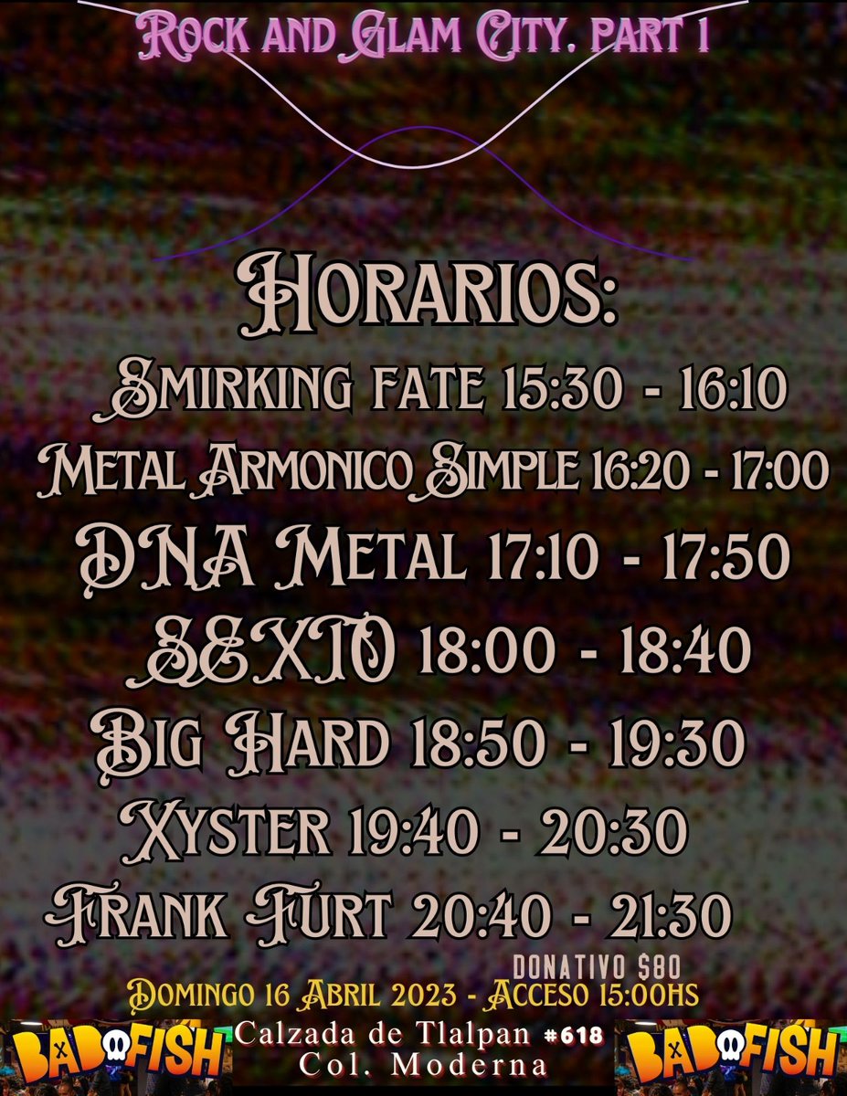 DEB_ALT_RADIO's tweet photo. Apoyando en doRmingo al Rock & Glam City, evento de recaudación para @roykhamus #ForKhamusEyes #EpecialesFrankfurt + #Xyster + @
#BigHard + #DNAmetal + @Sexto en el #BarFish 🤘🏼☠️🤘🏼yeos !!! https://t.co/ynfXBW0rOv