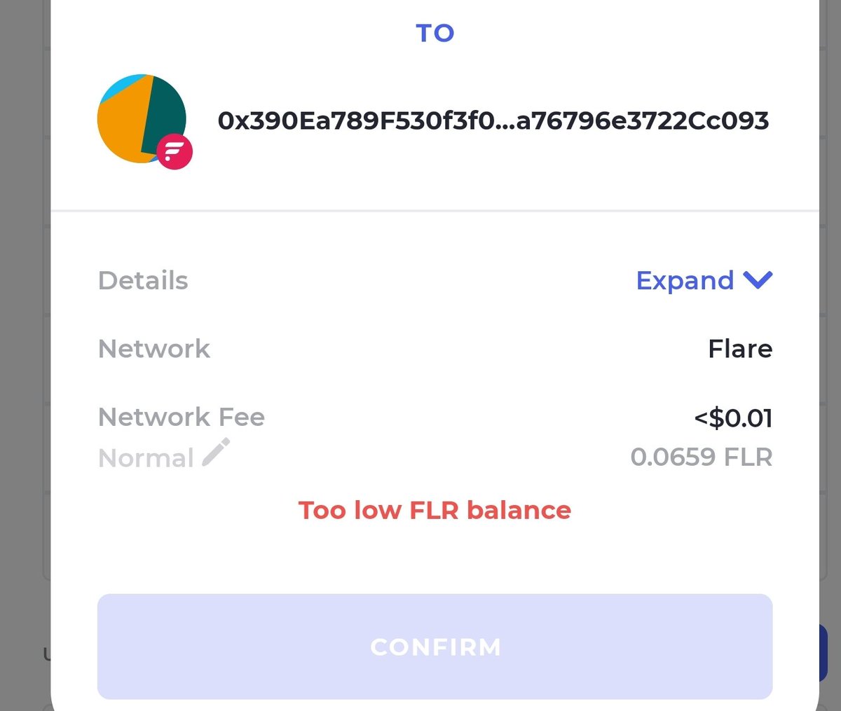 Hey @FlareNetworks @CommunityFlare and @BifrostWallet I keep getting a 
