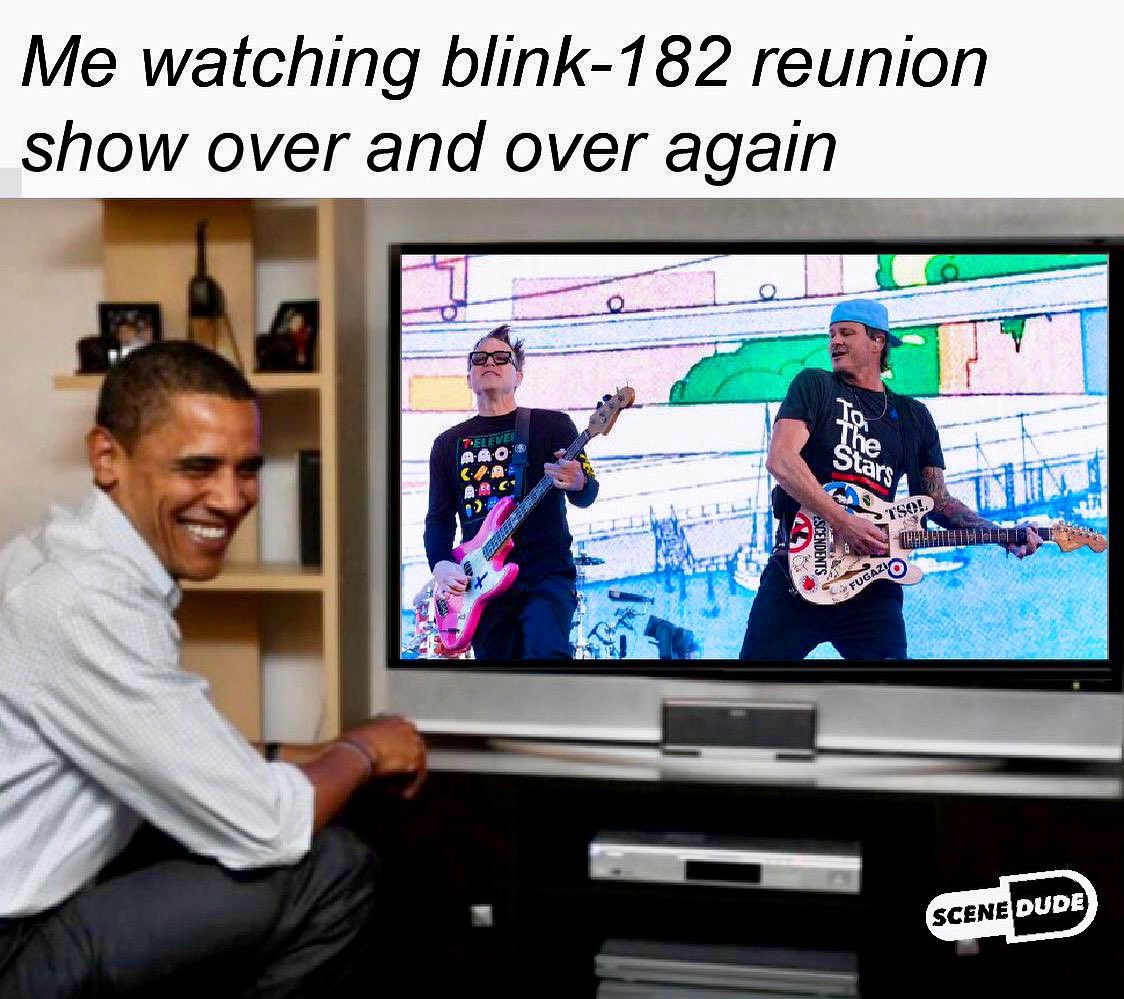 thescenedude's tweet photo. I‘m a happy blink-182 fan https://t.co/WlGklp8HIP