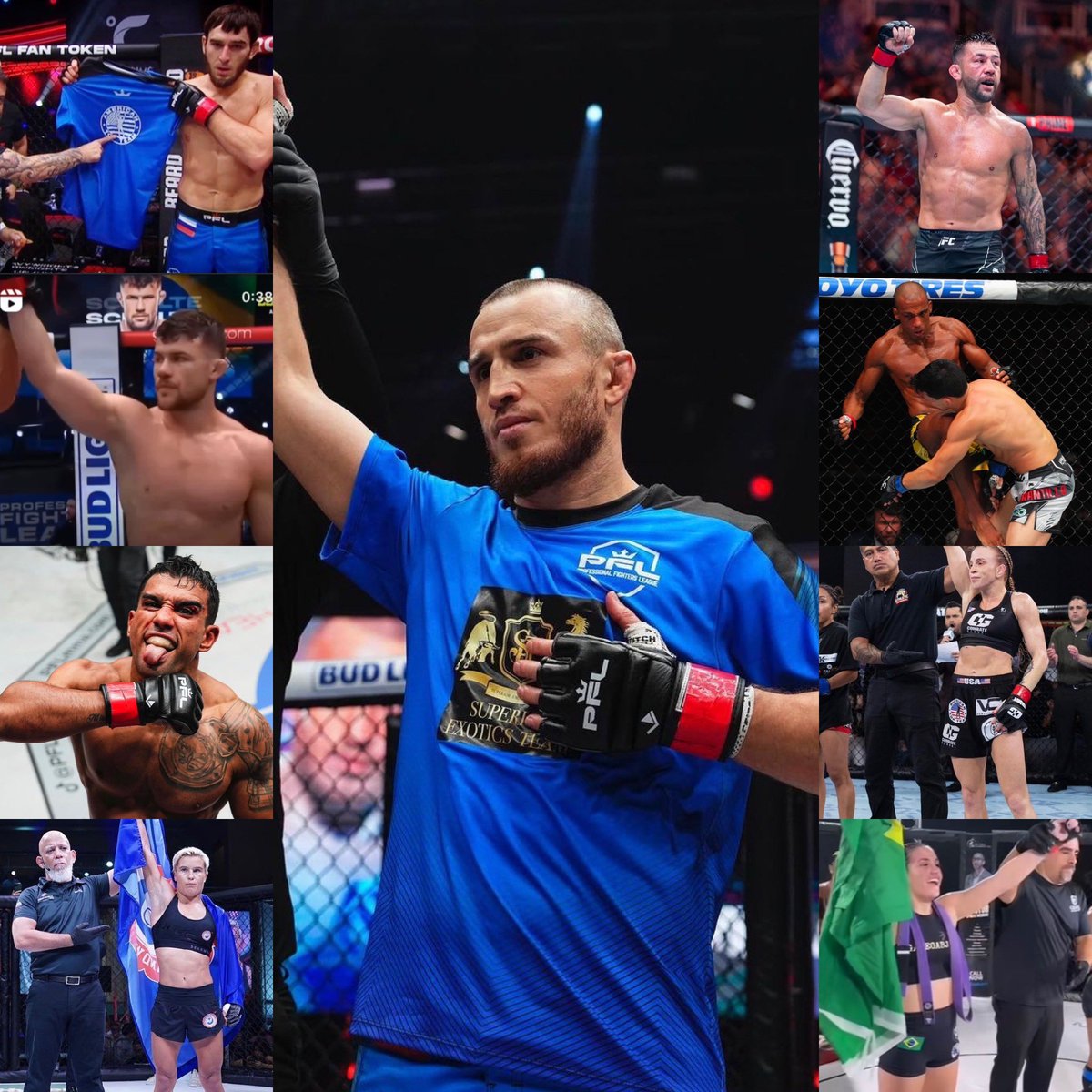 AmericanTopTeam's tweet photo. Great weekend 4 the team, running the tables going 9-0!
Impressive fighters competed in 5 different orgs. Local 2 the UFC.
#magomedumalatov
@NatanSchulte
#magomedkerimov
@RaushManfio
@PedroMunhozmma
@EdsonBarbozaJR
#EmilyMartin
#NatashaKuziutina
@kayrockMMA
#MMA #ATT https://t.co/ZlyrSw8V6i
