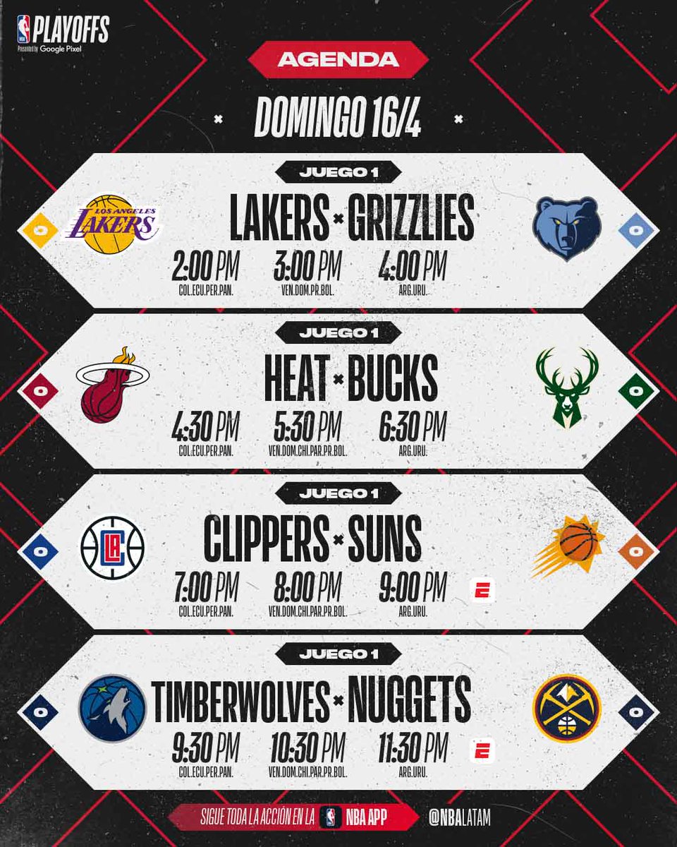 NBALatam's tweet photo. Esto sigue hoy 🌶️

#NBAPlayoffs https://t.co/UXZbKuXqZy