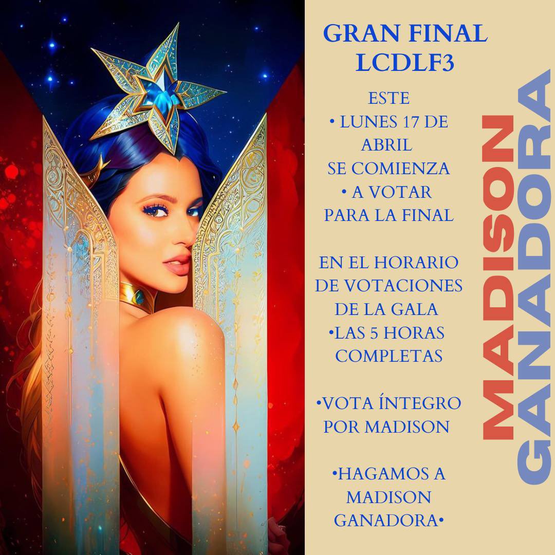 Raisa09286162's tweet photo. @zeuzgreko #MadisonGanadora #TeamMadisonAnderson
#TeamMadison
#LCDLF3
@LaJefaTLMD
@TLMDRealities
@Telemundo
@TelemundoPR
@SANDARTI
@Jimenagallegotv
@lamesacaliente
🦋🦋🦋🦋🦋🦋🦋 https://t.co/p8y2U26Ucy