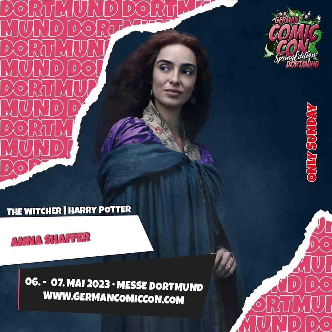 EuroConNet's tweet photo. GUEST ANNOUNCEMENT #GermanComicConSpring #GermanComicCon #CoolConventions #AnnaShaffer #TheWitcher #HarryPotter
Dortmund, Germany
6 - 7 May 2023
SUNDAY ONLY
https://t.co/Xsl2nuk09h
@anna_shaffer https://t.co/8cFp1w69BV