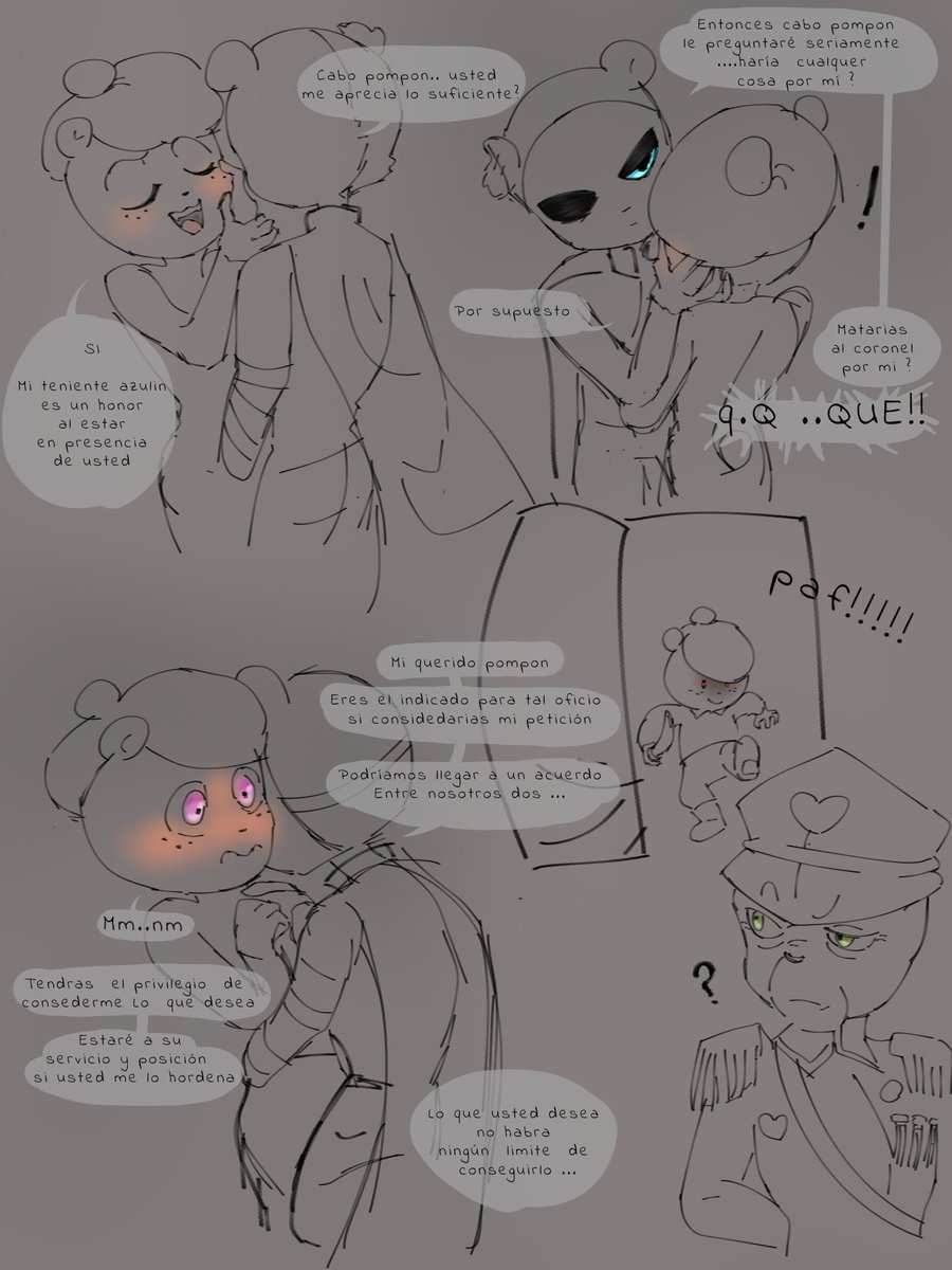 zzzp_t's tweet photo. Con una petición  así no me resistiría 7w7 JSJSJ #AzulinxPompon #unicornwarsfandom #UnicornWars #pompom #Unicorn_Wars #azulinxpompon https://t.co/UBzjp3OBQO