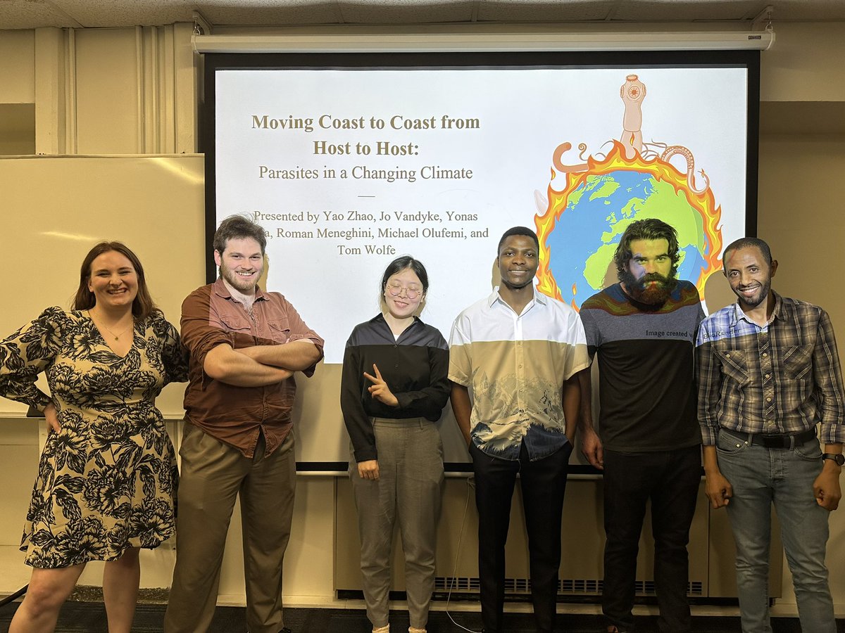 Jennifer Fish (@frau_fish) on Twitter photo The smiling faces of <a href="/UML_Biology/">UMass Lowell Biology</a> grad students after finishing their Applied Bio II colloquium. Great job! I learned a lot about parasites The smiling faces of <a href="/UML_Biology/">UMass Lowell Biology</a> grad students after finishing their Applied Bio II colloquium. Great job! I learned a lot about parasites
