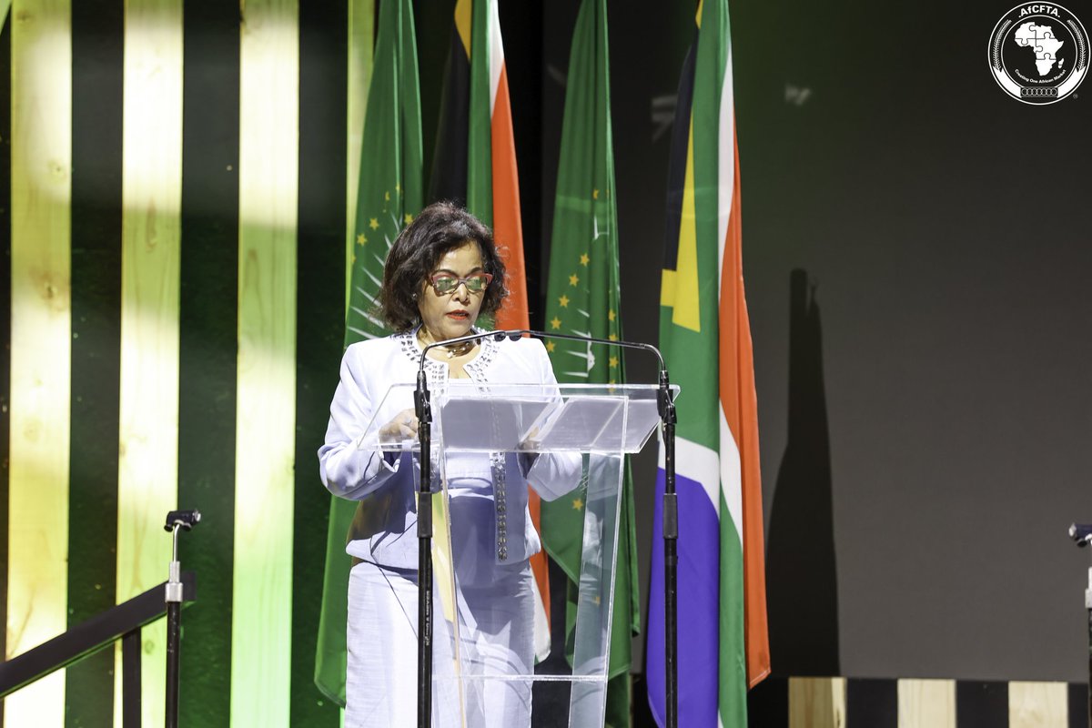 MeneWamkele's tweet photo. I thank my sister @BekeleThomas CEO of @NEPAD_Agency for emphasising the fact that  investment in the manufacturing sector would accelerate the implementation of the #AfCFTA and create jobs for the youth.
#TujengeAfrikaPamoja
#LetsBuildTogether
#AfCFTABF2023 https://t.co/Wa7uuCkyjt