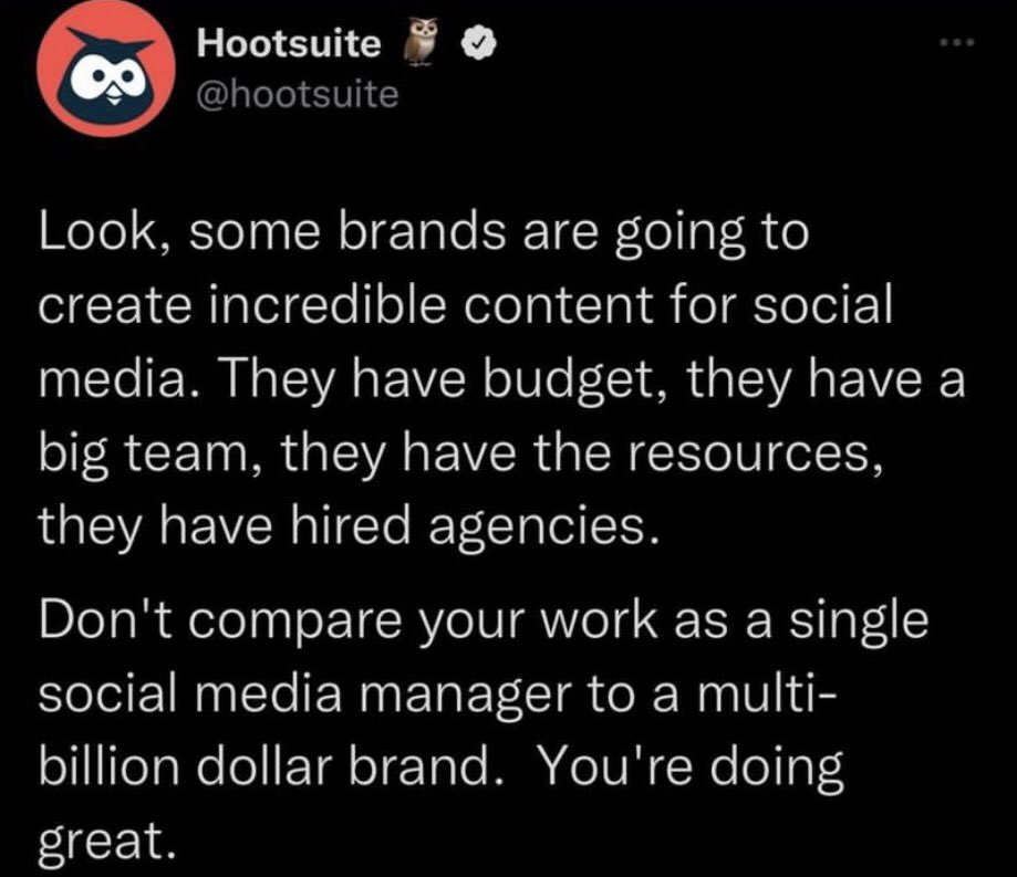 important reminder from <a href="/hootsuite/">Hootsuite 🦉</a> 🙏✨