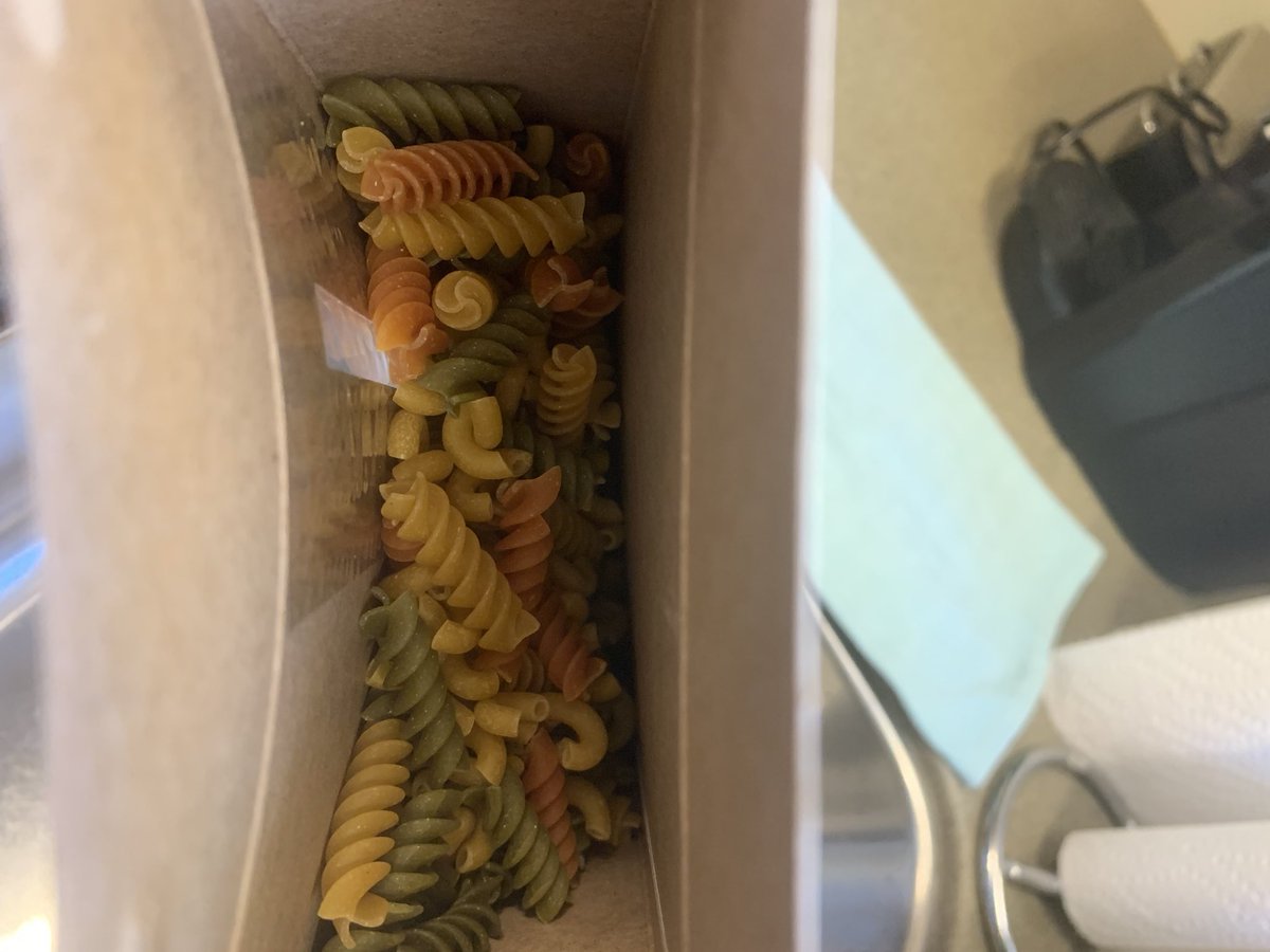 Automagic_42's tweet photo. .@Barilla how come my Catelli Rotini is 30% macaroni elbows? This is gonna make a weird summer salad. https://t.co/XBnis1Ygwe