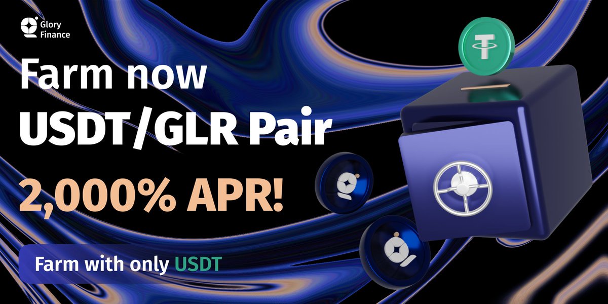 Farm and Yield Boost staked Mechanism is now active 🔥🚀

Up to 2000% APR 🔥🔥🔥 Need more? 😉 

Increase that amount with the yield boost mechanism! 💎💯

Lock your GLR in the GLORY POOL and enjoy your farming! 😎

Docs: docs.gloryfinance.io/products/excha…