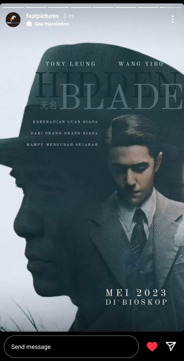 mocona22's tweet photo. Featpictures IG story https://t.co/oRXgowAfT8
Hidden Blade di bioskop Mei 2023
#WangYibo
#WangYibo_HiddenBlade
#Hidden_Blade
#王一博 https://t.co/N6qpOVRCvX