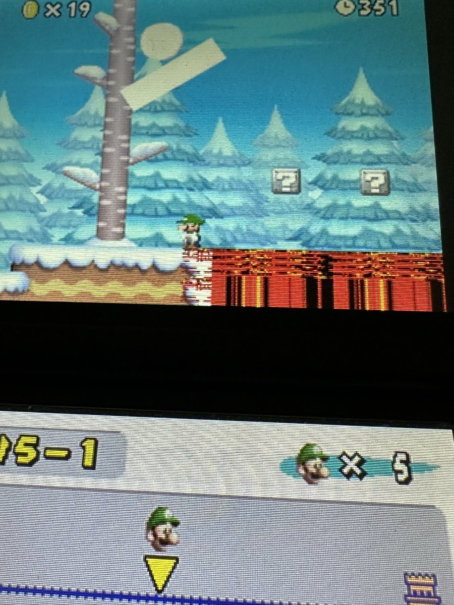 SuperMarioOOC85's tweet photo. I’m just gonna assume the previous owner did this with action replay codes because I have no other explanation for this lol https://t.co/zFwgWJhr6L