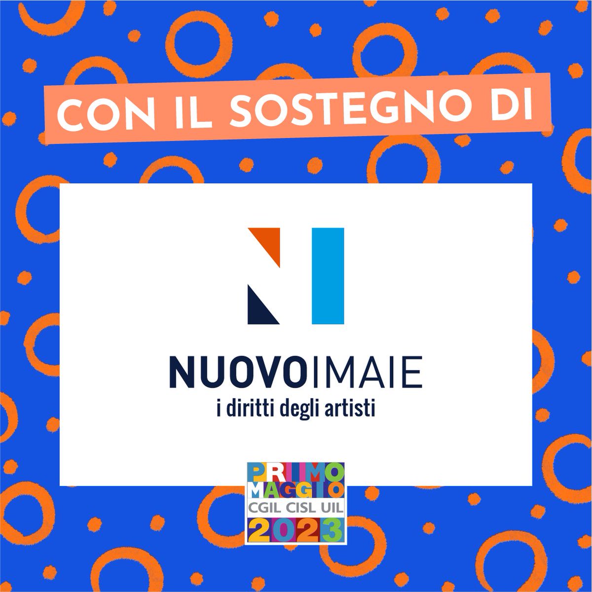 Grazie a @SIAE_Official e @NUOVOIMAIE main partner e supporter di #1M2023