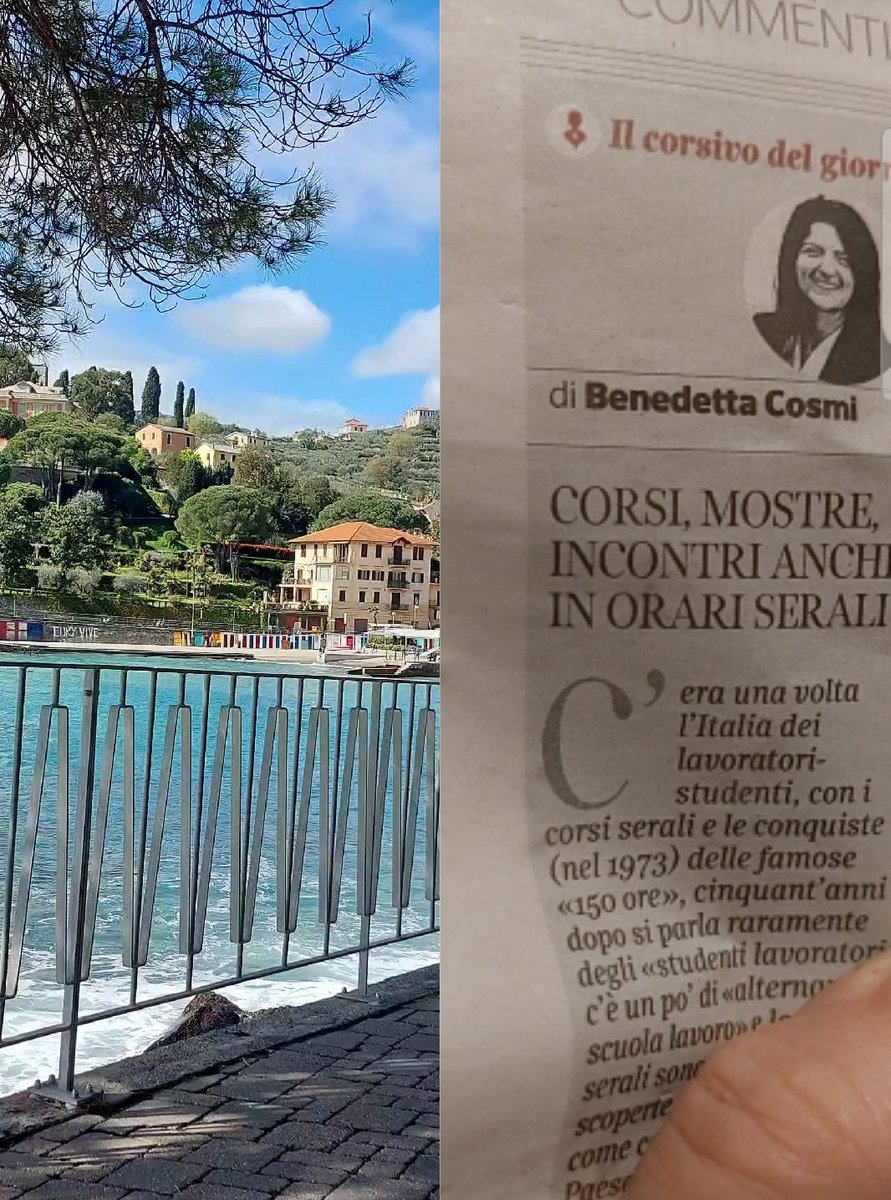 Cesare F. (@cesaref5) on Twitter photo Una piacevole lettura : il bel "corsivo" di Benedetta Cosmi sul Corriere di oggi . Sullo sfondo San Michele di Pagana.
corriere.it/opinioni/23_ap…
<a href="/CasaLettori/">Casa Lettori</a> Una piacevole lettura : il bel "corsivo" di Benedetta Cosmi sul Corriere di oggi . Sullo sfondo San Michele di Pagana.
corriere.it/opinioni/23_ap…
<a href="/CasaLettori/">Casa Lettori</a>