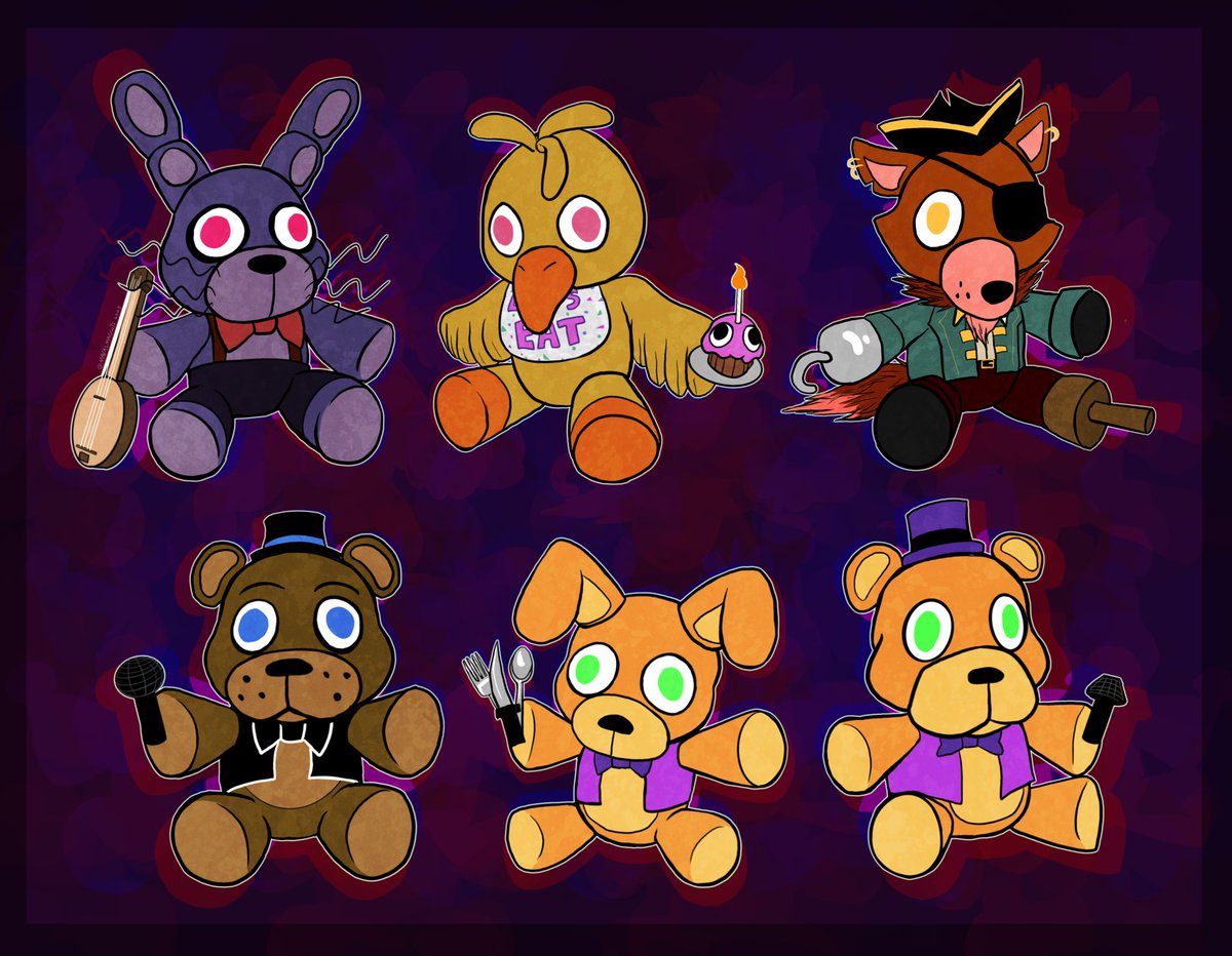 BHComic's tweet photo. The gang! #fnaf #bhcomic https://t.co/Rq8a2CqRQ5