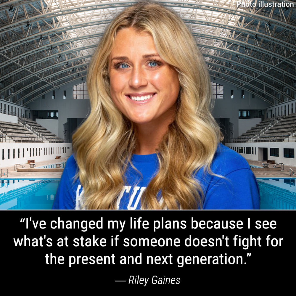 FoxNews's tweet image. 'SPEAKING UP': Riley Gaines has been on the forefront of the fight to keep transgender female athletes out of women's sports, even as criticism comes her way. fxn.ws/3mDKXk2