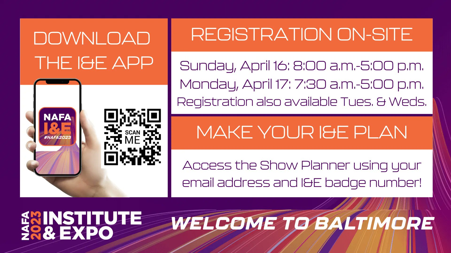 NAFA Fleet Management Association on Twitter "Access the I&E schedule, exhibitors, floor plan