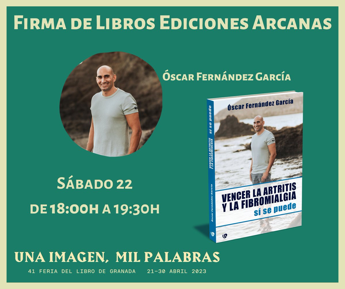 Edic_Arcanas's tweet photo. 🥰Esta tarde estarán #firmando nuestros #autores Óscar Fernández García y @victorthrevean
😎 Ven a visitarnos a #laferiadellibrogranada y llévate sus #librosdedicados
¡Te esperamos!
#firmasarcanas #NuevasLecturas #EdicionesArcanas  #FeriadelLibroGranada #FelizDiaDelLibro https://t.co/GUAZyy5Z3o