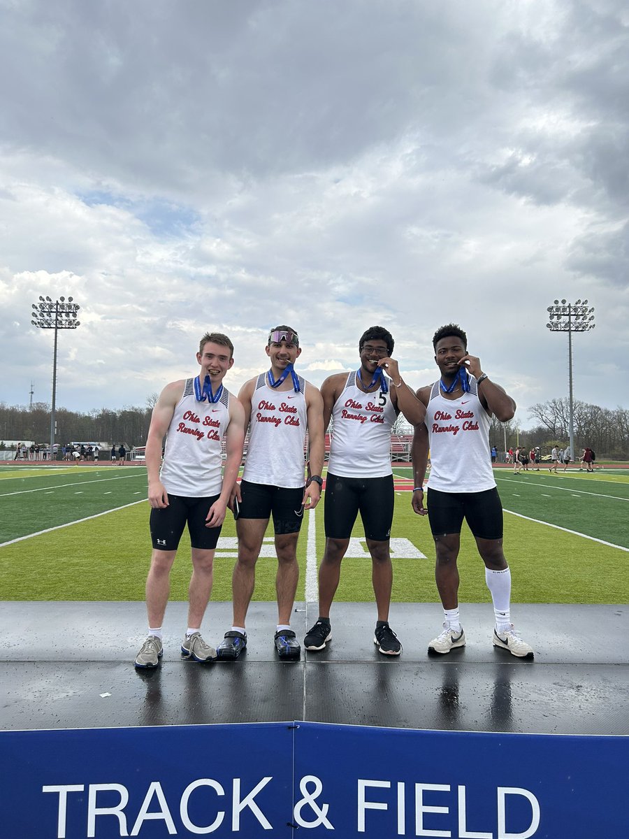 NATIONAL CHAMPIONS: MENS 4X100M RELAY 🥇 Silas Kayuha, Greg Beard, Ethan Smith, and Ubby Suligavi are your 2023 National Champions with a new club record of 42.31! 0.8 seconds faster than the previous record 🤯