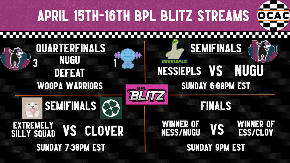 The BPL Blitz comes to a close tonight! Tune into action at twitch.tv/badpachimarile… !
